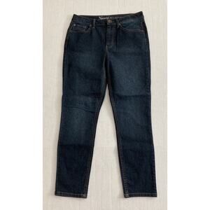 Womens Bass Pro Shop Natural Reflections Denim Blue Jean Straight Leg 12P EUC